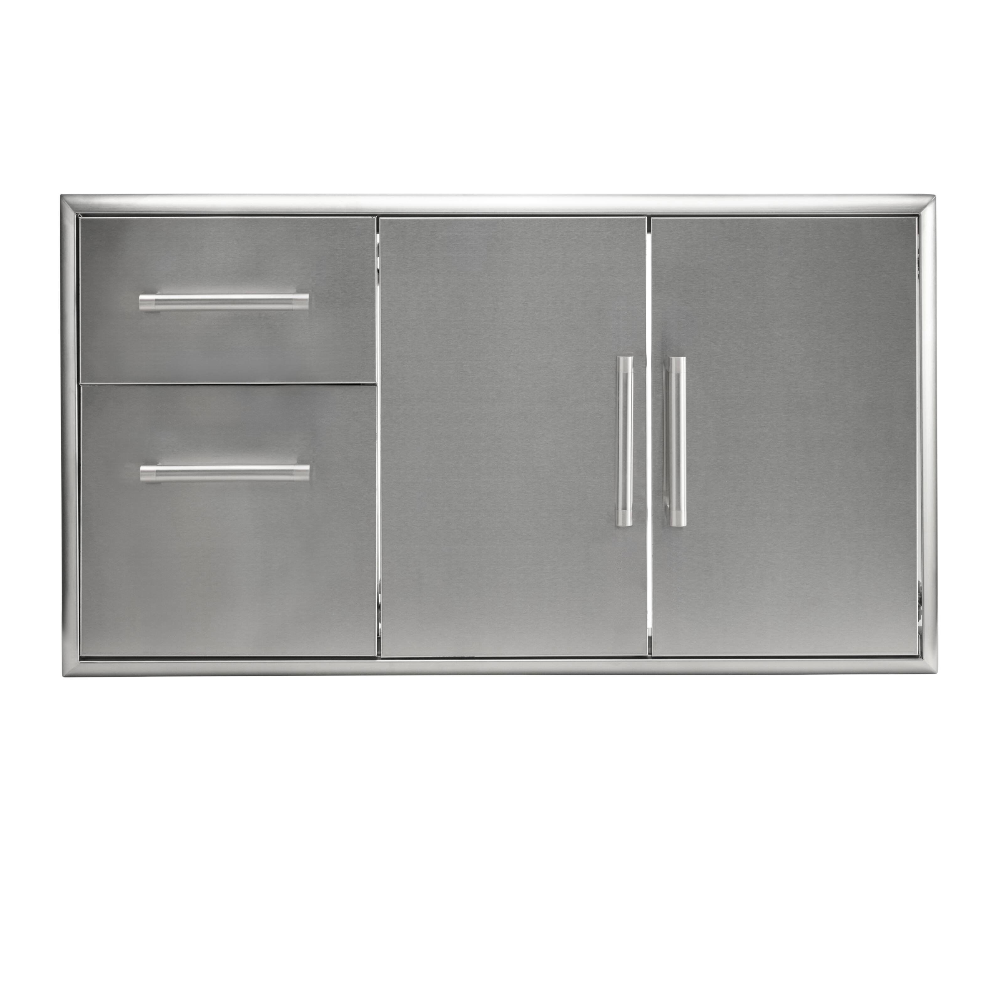 Front. Coyote Outdoor Living - Coyote Outdoor Living 45" Double Access Doors & Access Drawer - Stainless Steel.