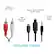 Included Cables: 3.5mm to RCA Cable, Digital Optical SPDIF Audio Cable, USB Charging Cable, and 3.5mm Audio Cable.