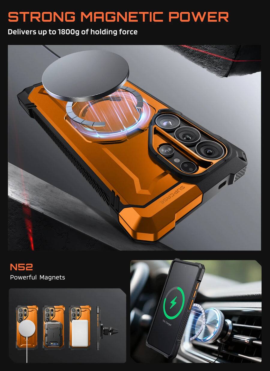 STRONG MAGNETIC POWER  
Delivers up to 1800g of holding force  

SUPCASE SUP N52  
Powerful Magnets