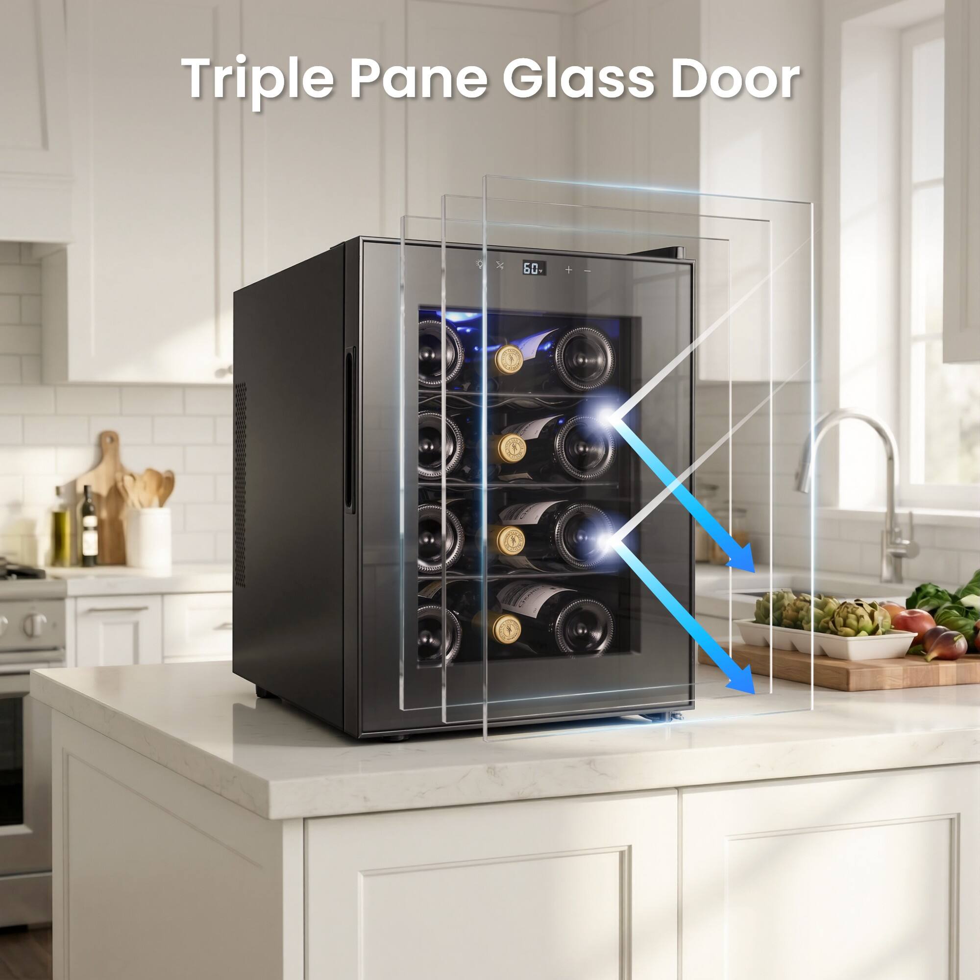 Triple Pane Glass Door