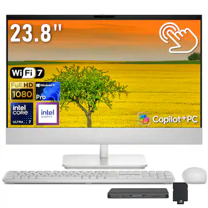 23.8"
Wi-Fi 7
Full HD 1080p
Windows 11 Pro
Intel Core Ultra 7
Intel Graphics
Copilot + PC
DELL