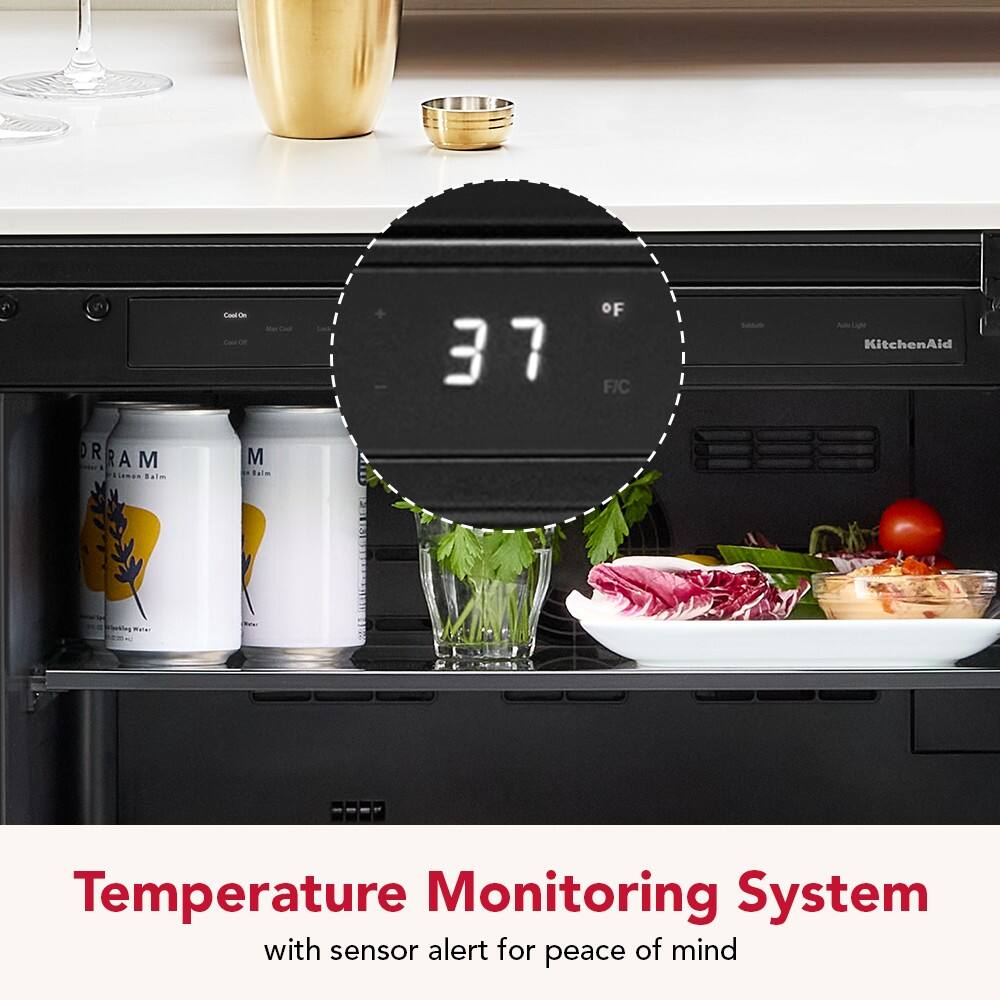 CoCe + 37°F KitchenAid R A M Eiamas l M l Temperature Monitoring System with sensor alert for peace of mind