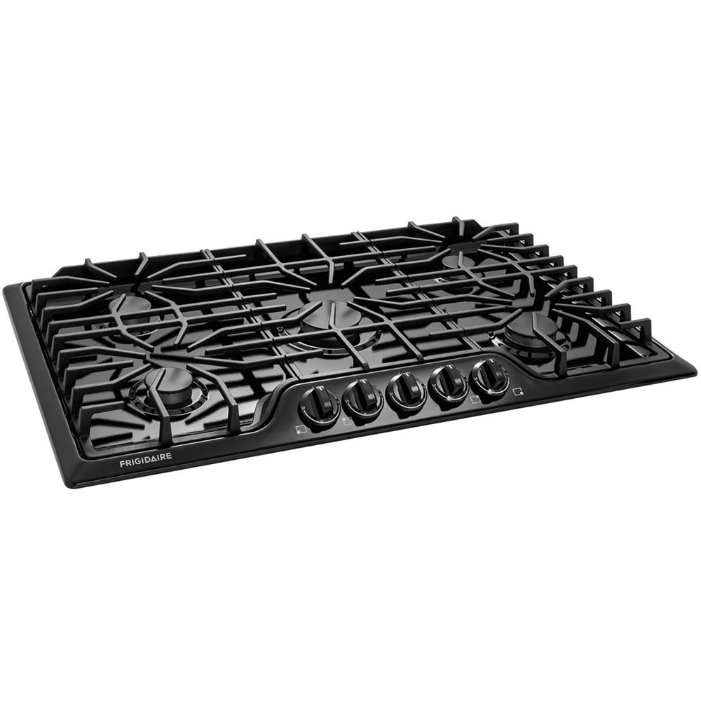 Left View: Viking - Professional 5 Series 36.7" Gas Cooktop - Stainless steel