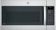 GE - 2.1 Cu. Ft. Over-the-Range Microwave - Stainless steel - Larger Front