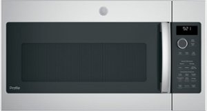 GE Profile - 2.1 Cu. Ft. Over-the-Range Microwave - Stainless steel - Front_Zoom