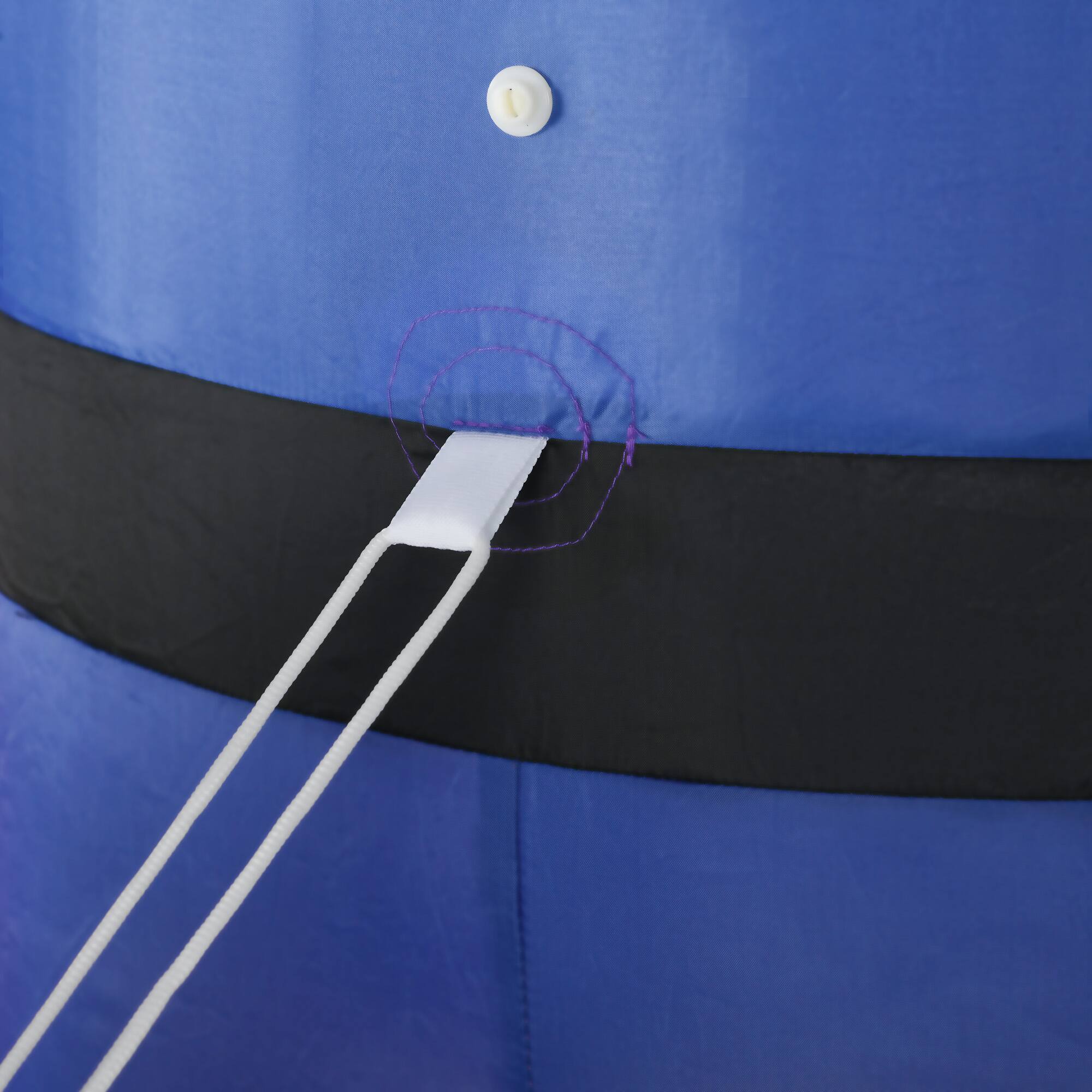 Alt View 7. Homcom - 8ft Christmas Inflatable Nutcracker Toy Soldier with Scepter, LED Yard Decor - Red.