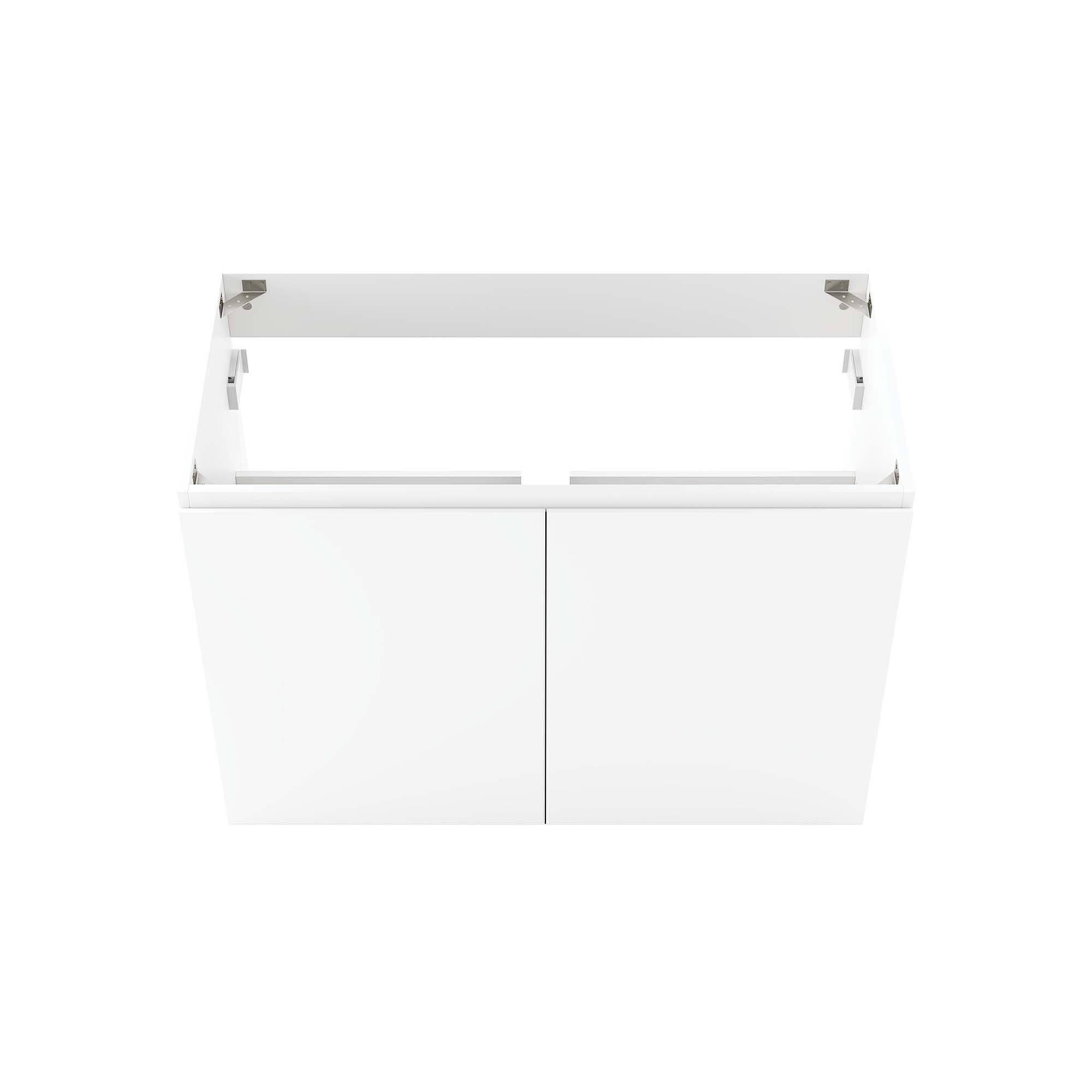 Alt View 5. Modway - Bryn Wall-Mount Bathroom Cabinet Basin Not Included - White.
