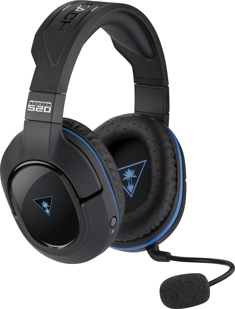 Turtle Beach Ear Force Stealth 520 Wireless DTS 7.1 Surround Gaming for PlayStation®4 and PlayStation®3 Black TBS-2670-01 - Best Buy