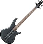 Front. Ibanez - Ibanez GSRM20 Mikro Short-Scale 4-String Electric Bass Guitar - Weathered Black.