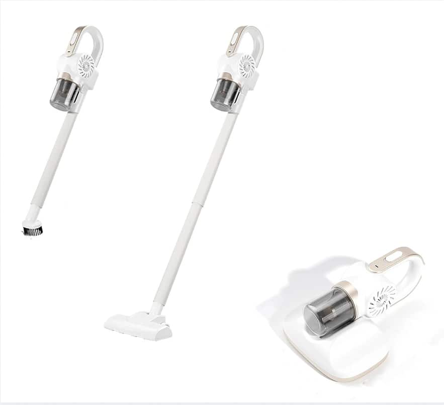 Cluzine - 3-in-1 Cordless Mite Remover, 8000/min Beat, UVC Sterilization for Whole Home Cleaning