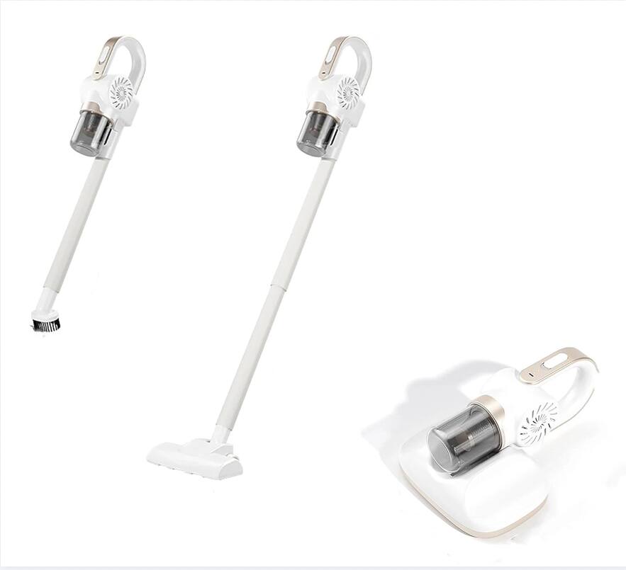 Front. Cluzine - 3-in-1 Cordless Mite Remover, 8000/min Beat, UVC Sterilization for Whole Home Cleaning.