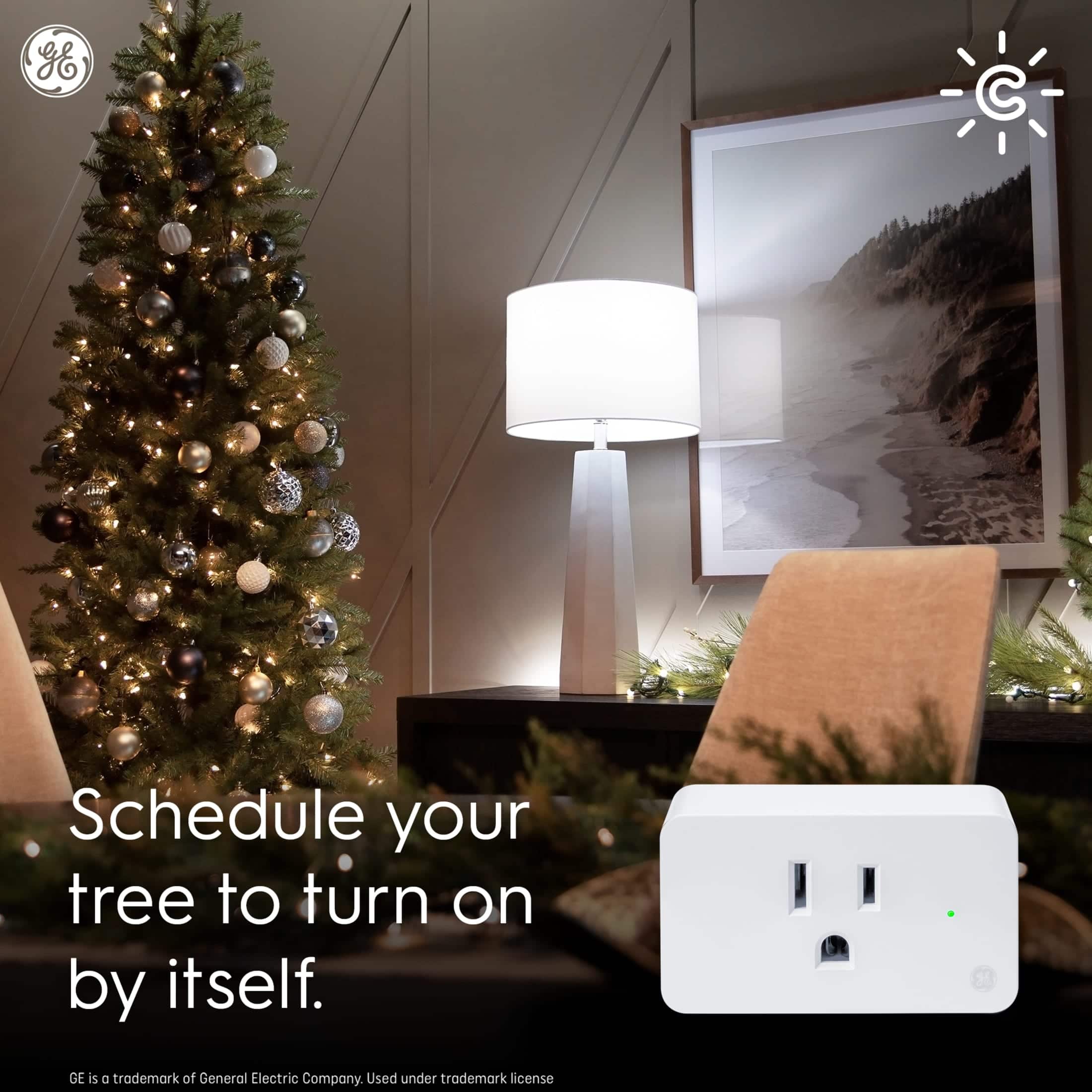 Schedule your tree to turn on by itself.