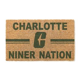 Jardine - Charlotte 49ers 18" x 30" Team Logo Doormat - Brown