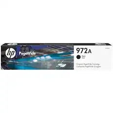 Front. HP - 972A Standard Capacity - Black Ink Cartridge - Black.