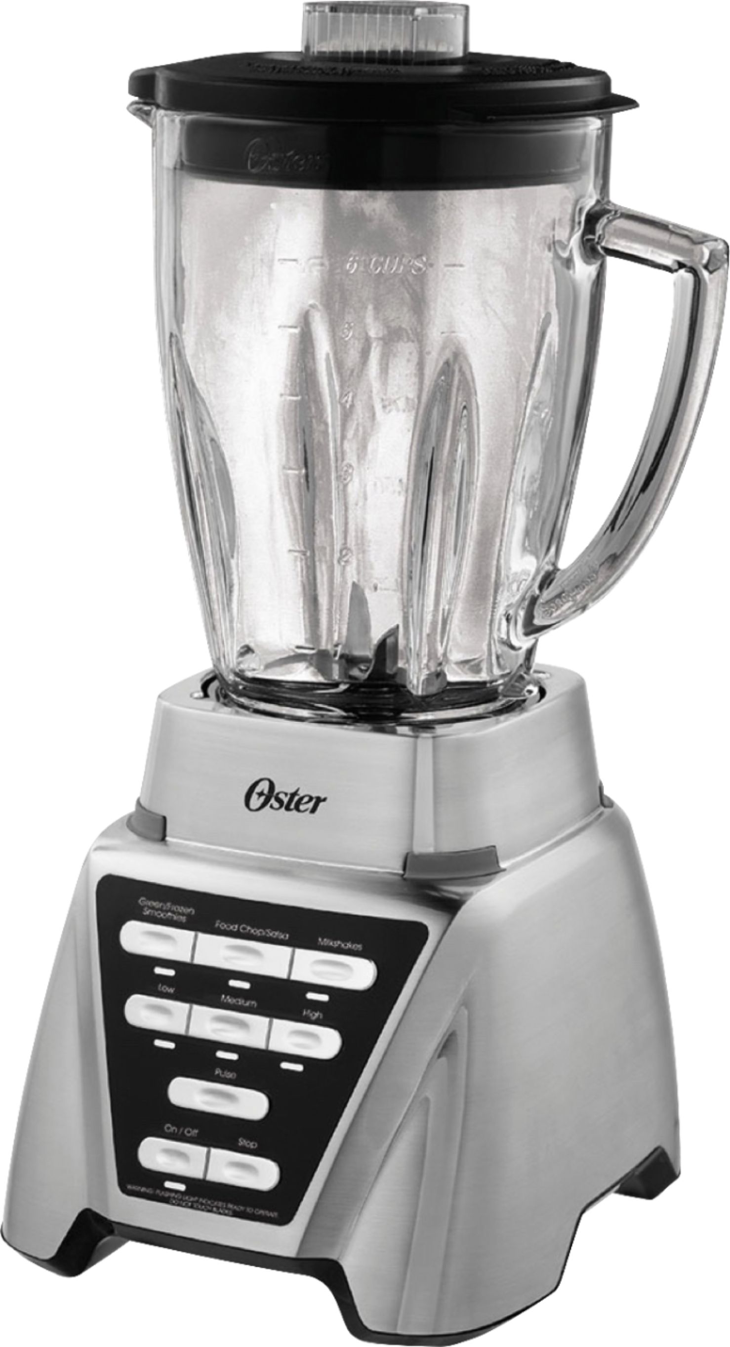 Left View: Oster - Pro® 1200 Plus Blend-N-Go® Smoothie Cup - Brushed Nickel