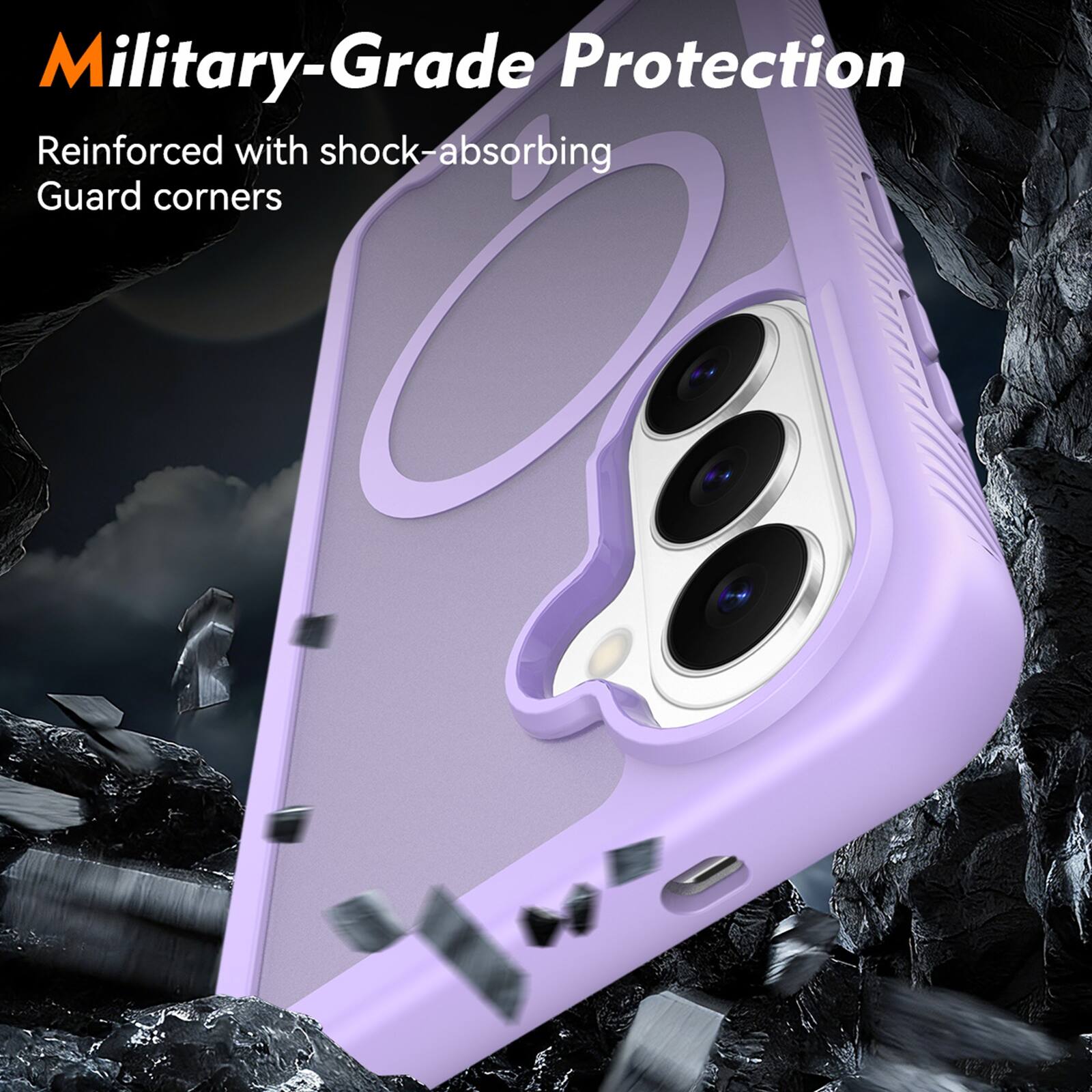 Military-Grade Protection  
Reinforced with shock-absorbing Guard corners