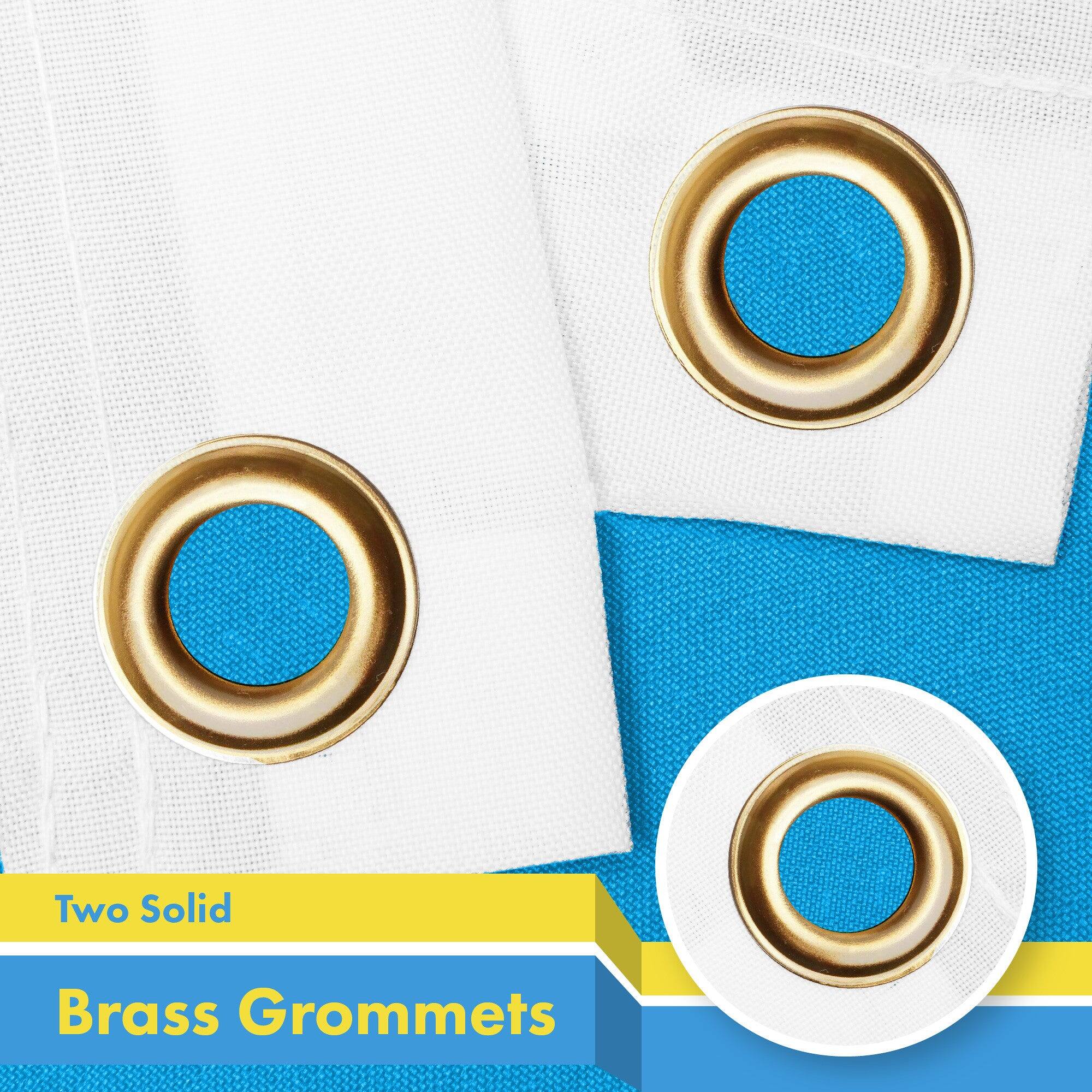 Two Solid Brass Grommets