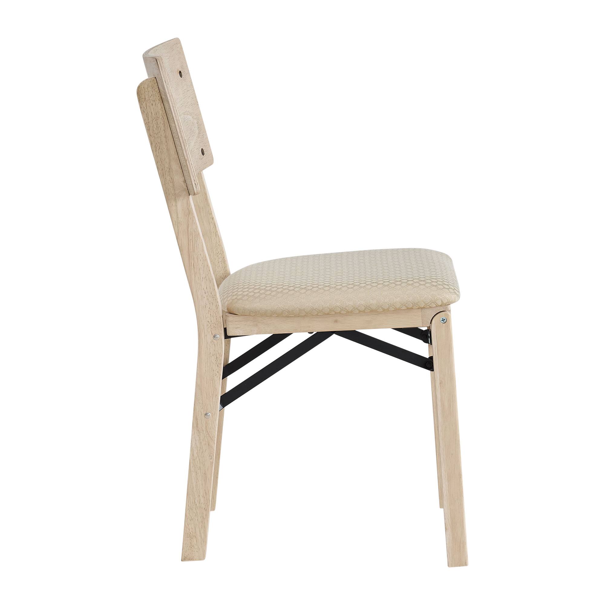 Alt View 8. Stakmore - Stakmore Unfinished Folding Chair Comfort Curve Back - Natural.