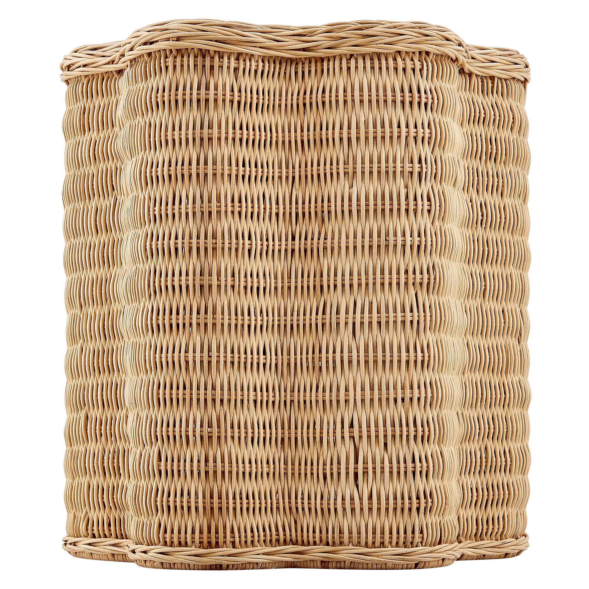 Alt View 2. Modway - Erika Scalloped Natural Rattan Side Table by Modway - Natural.
