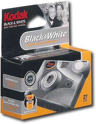 Angle Standard. Kodak - One-Time-Use Flash Black-and-White Camera.