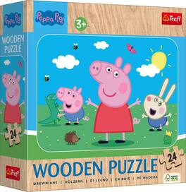 Trefl - Wood Craft 24 Piece Wooden Jigsaw Puzzle - Peppa Pig's Most Lovely