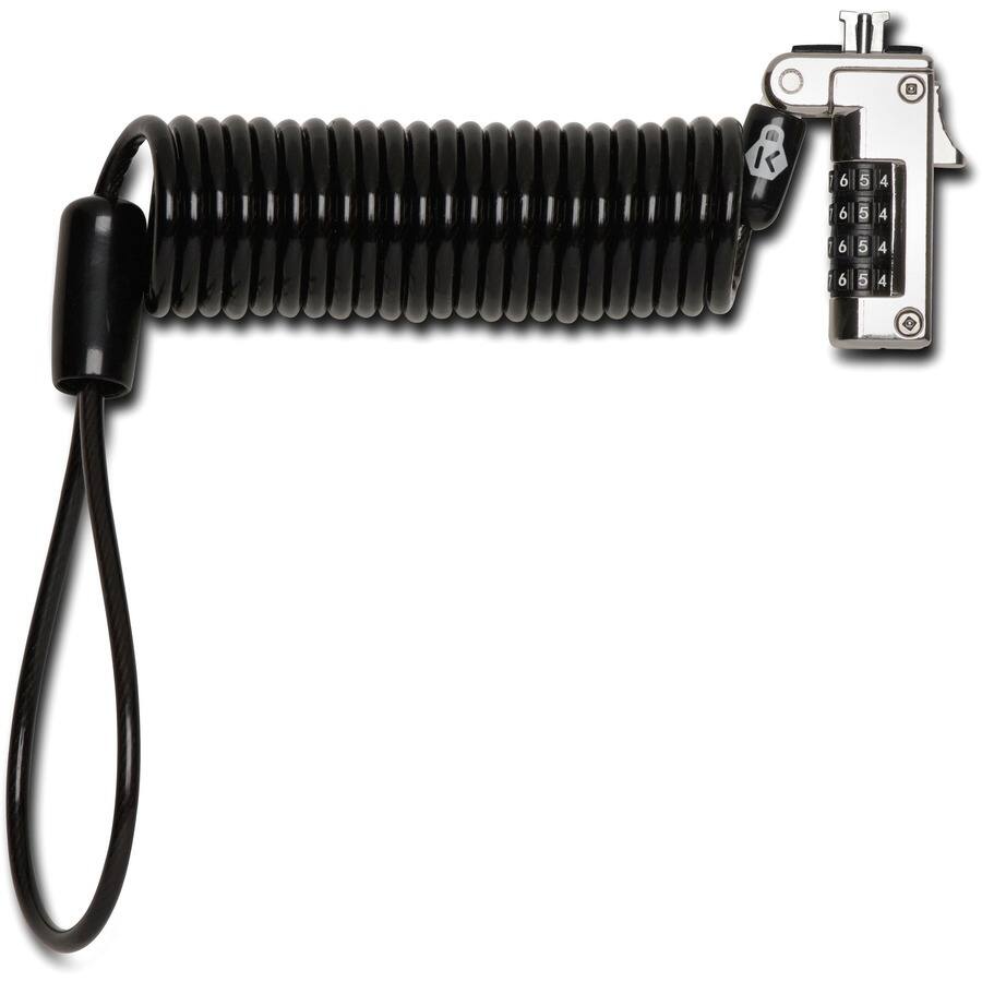 Alt View 2. Kensington - Kensington Slim NanoSaver Portable Combination Lock - 6 ft Cable - Resettable - 4-digit - Combination Lock - Black.