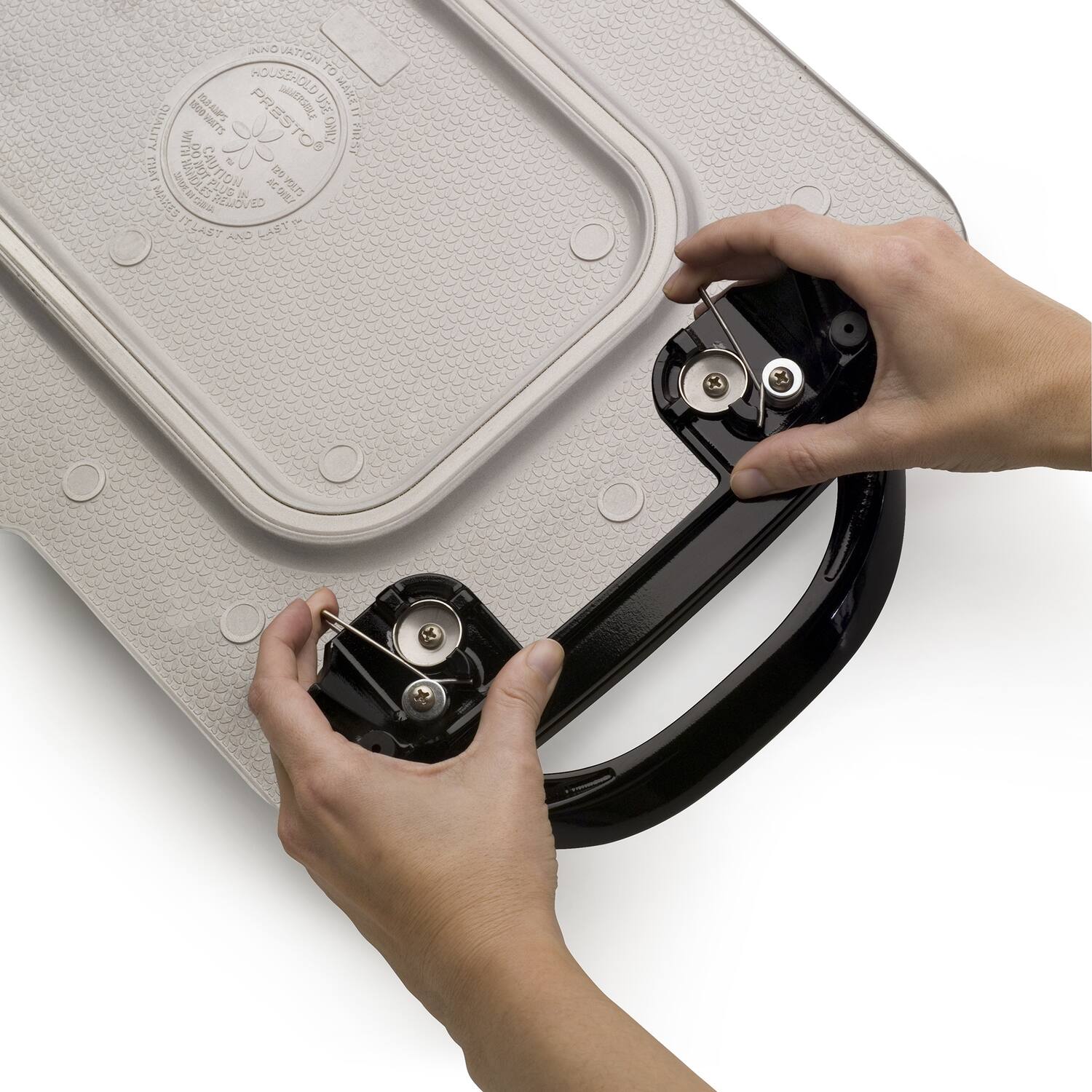 NO NATION HOUSENOLD TO 1 SHUERCSOLE 7 MARE 1500 IaAMPS PRESTO = QUALITY WUTS ORY DO nRST THAT M W CAUTION d I PTS i ACDIRY VSLS 3L3 ca REMOVE Te ITLAST D TEA