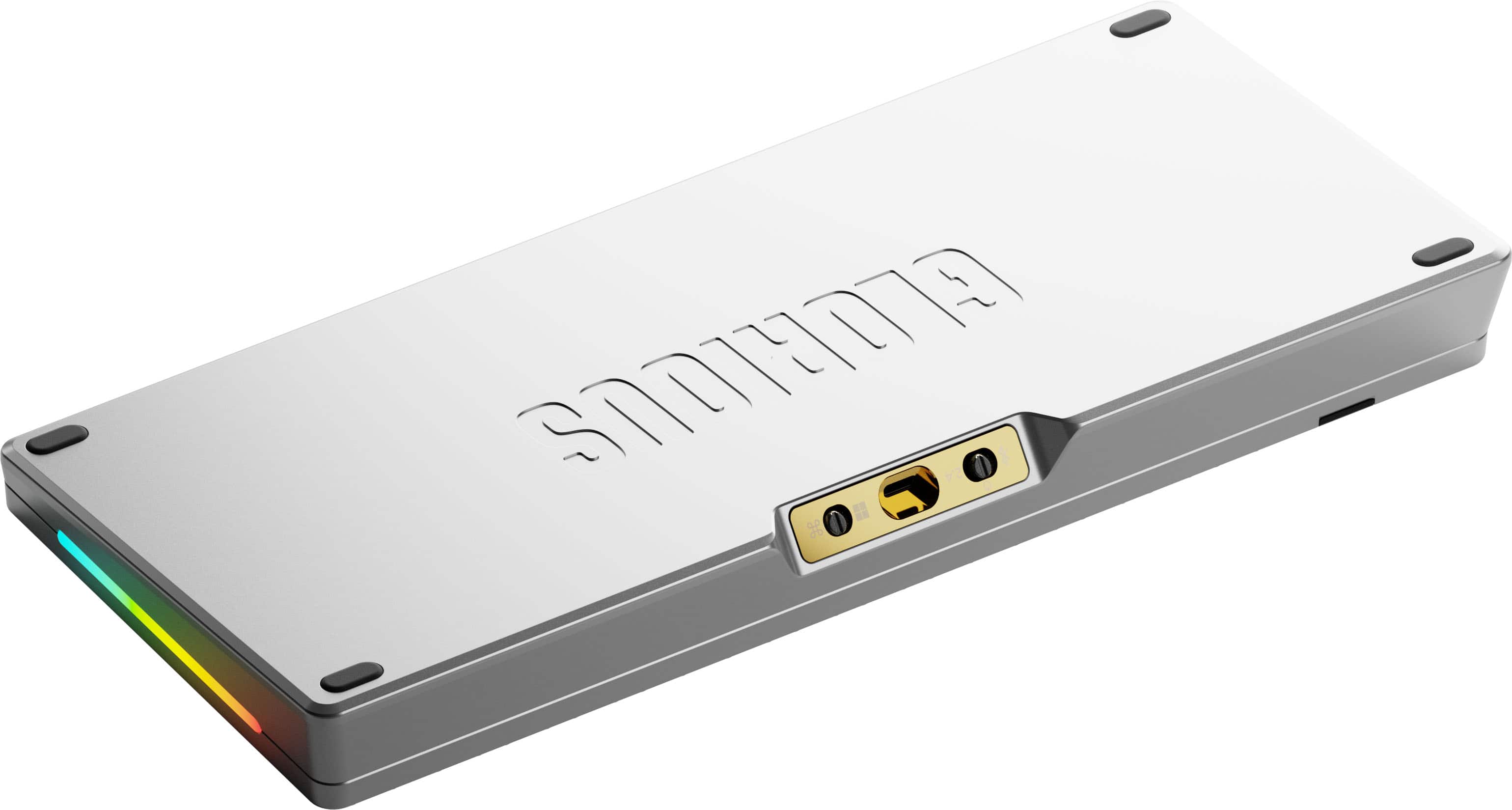 Alt View 14. Glorious - GMMK 3 PRO HE 75% Wireless Hall-Effect Linear Switch Gaming Keyboard with Rapid Trigger and Adjustable Actuation - Silver.