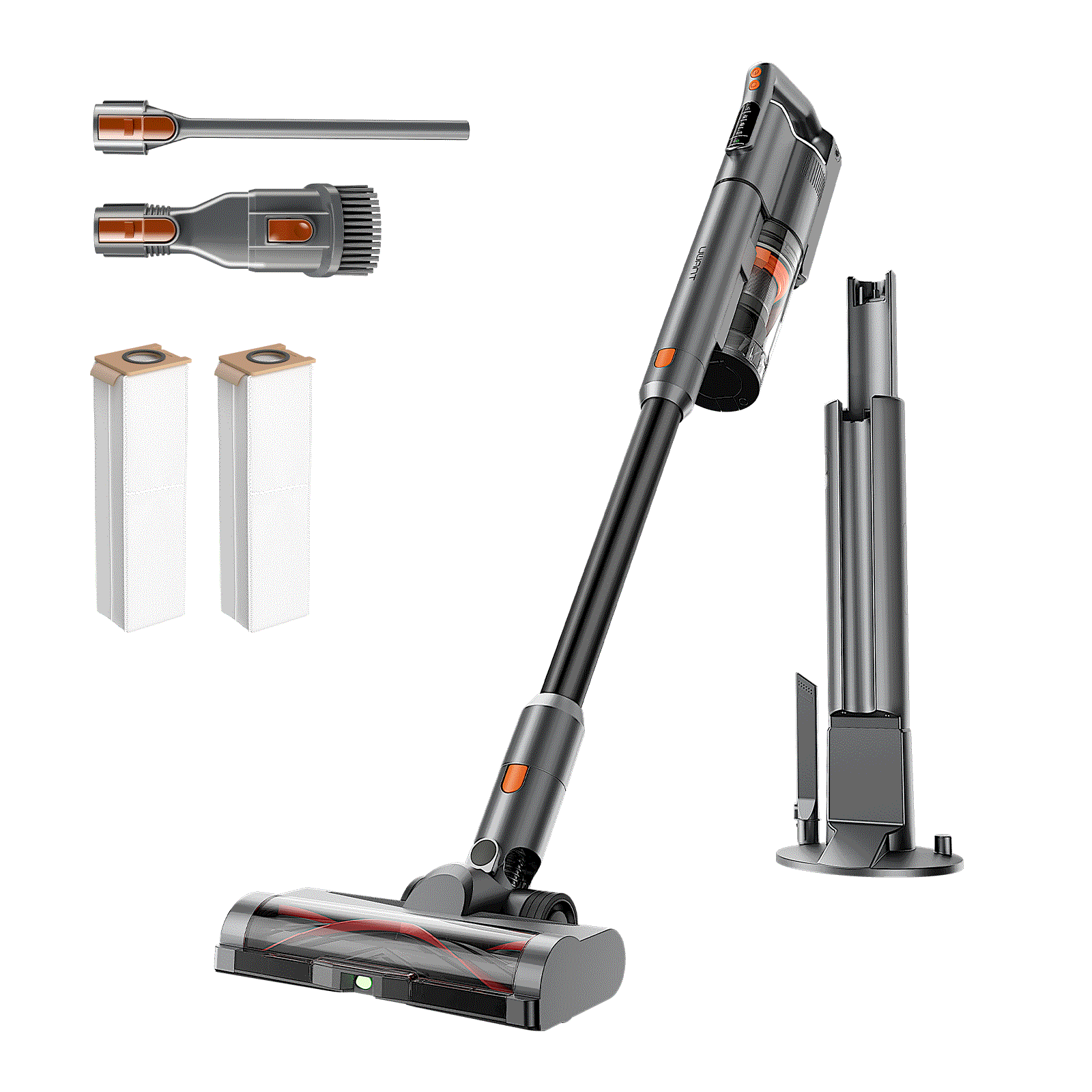 uwant - V500 Cordless Vacuum Cleaner with Auto Empty&Auto Dust Scrap System, 7-Layer HEPA Filtration