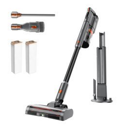 uwant - V500 Cordless Vacuum Cleaner with Auto Empty&Auto Dust Scrap System, 7-Layer HEPA Filtration - Gray