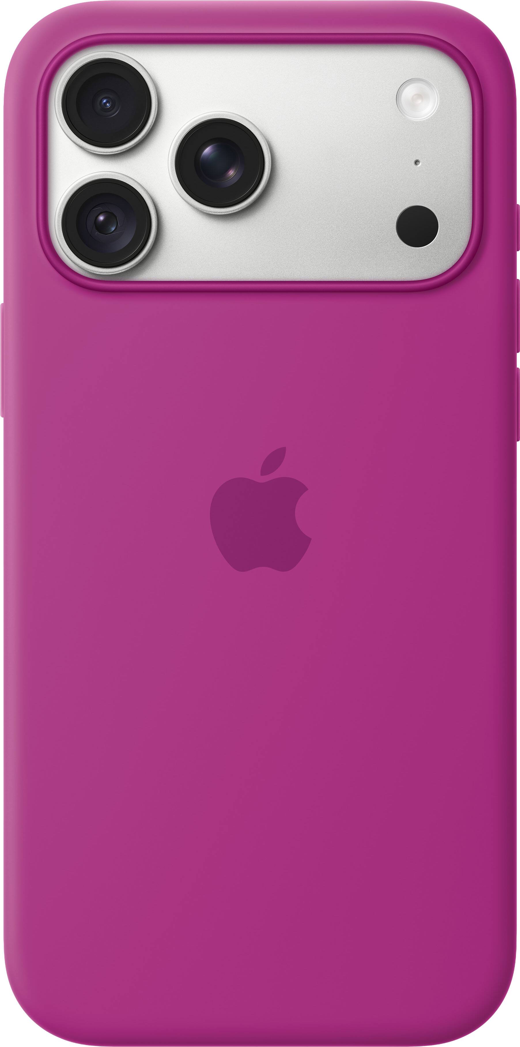 Alt View 2. Apple - iPhone 18 Pro Max Silicone Case with MagSafe (2026) - Magenta.