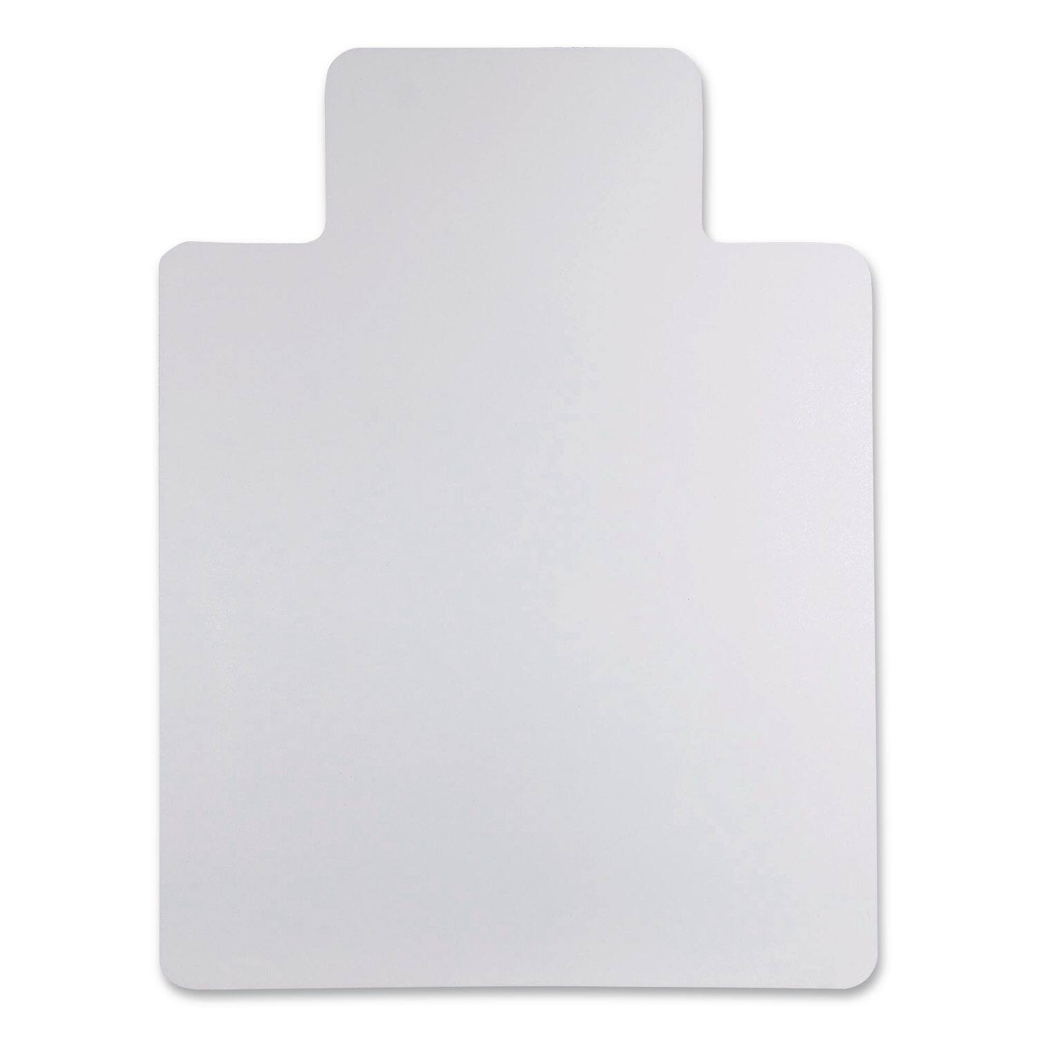 Left. Alera - Non-Studded Chair Mat for Hard Floors, Rectangular with Lip, Straight Edges, 36" x 48", Clear - Clear.