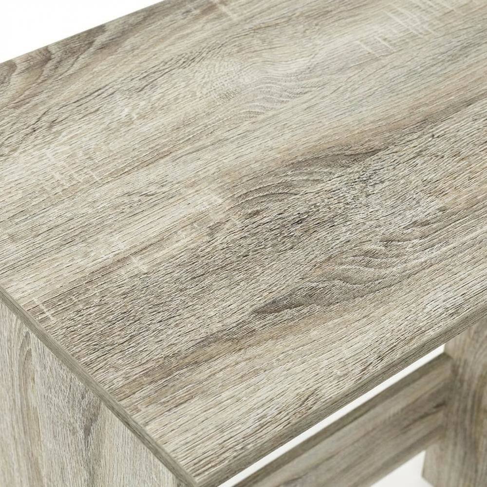 Alt View 1. BisonOffice - White Laptop Desk for Home Office - Compact Workspace Office Furniture - Sonoma Oak/White.