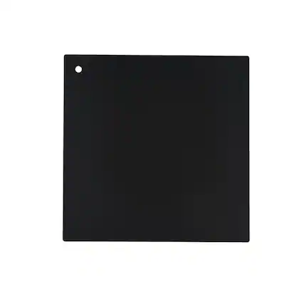 Front. Elegant Kitchen and Bath - Metal Finish sample in black 6x6 - Black.