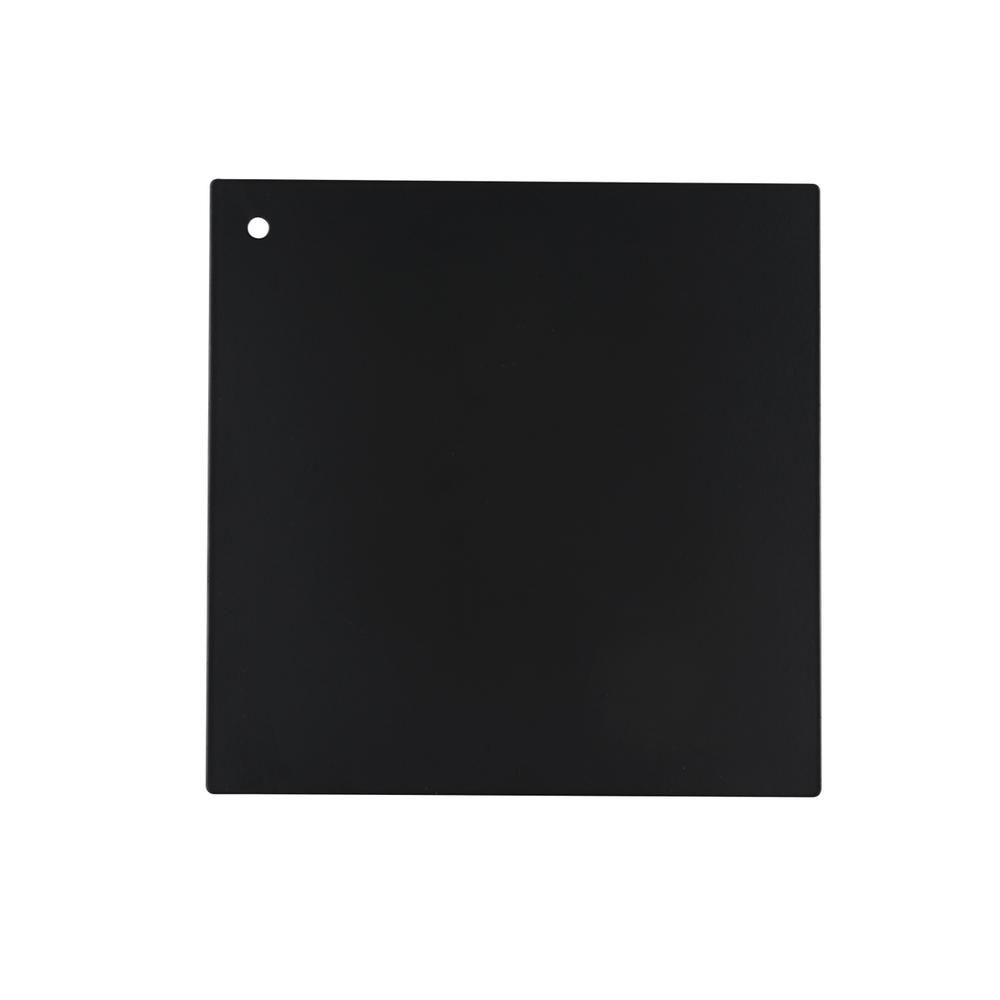 Front. Elegant Kitchen and Bath - Metal Finish sample in black 6x6 - Black.