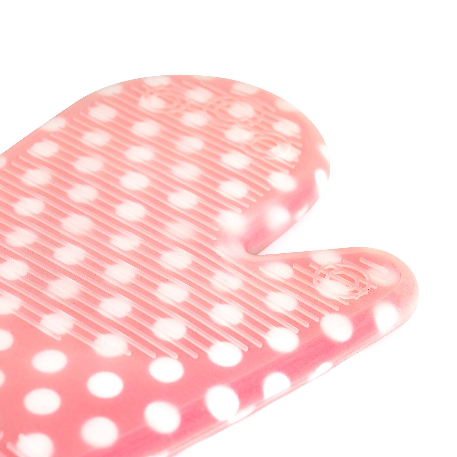 Alt View 3. Betty Crocker - Silicone Oven Mitt, Red w/White Polka Dots - Silver.