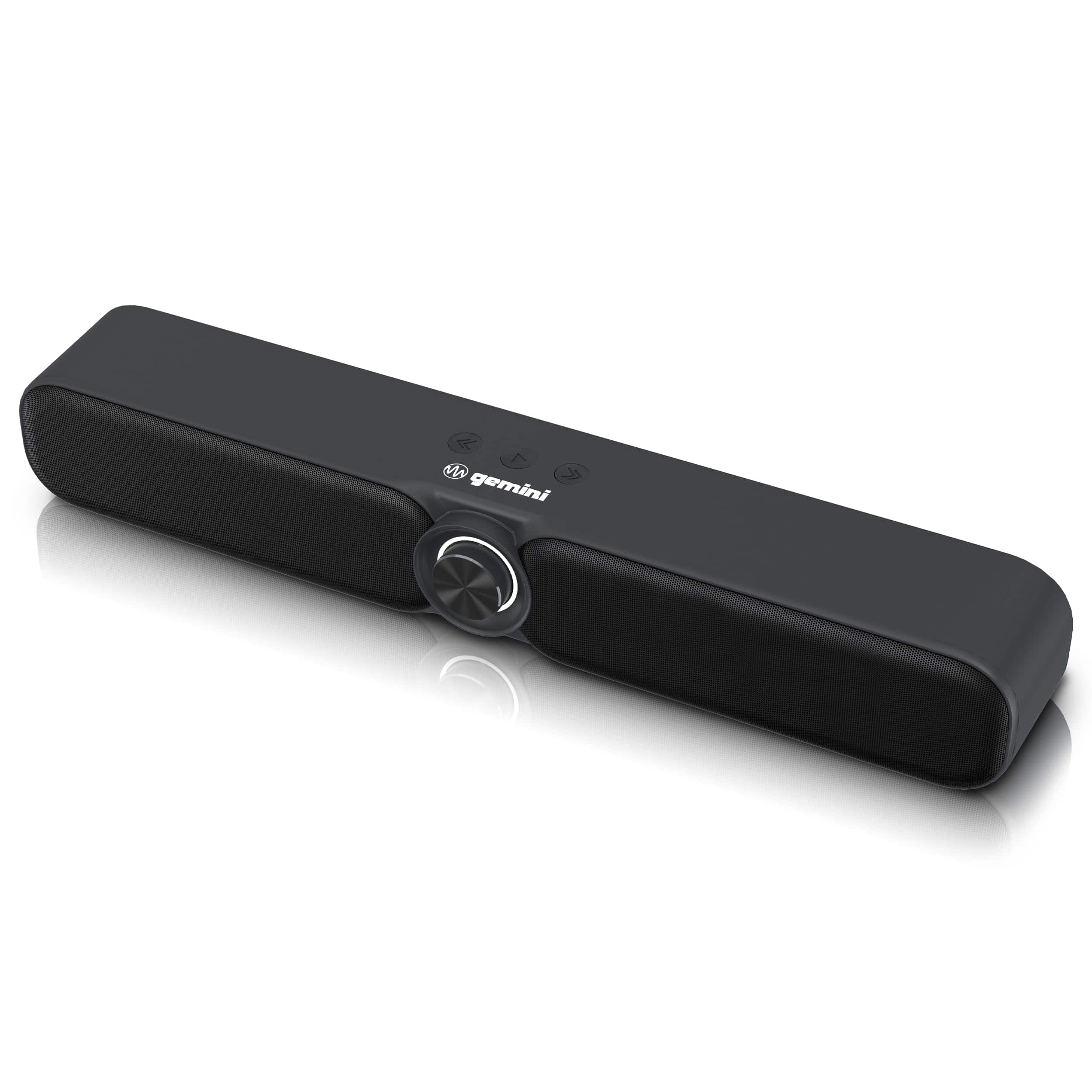 Gemini - 200W Portable Bluetooth Soundbar - FM Radio, USB µoSD - Wireless Speaker - 3600mAh Battery, Multiple Input Mo - Black
