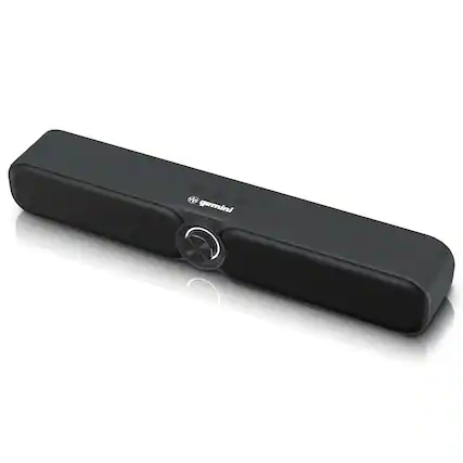 Front. Gemini - 200W Portable Bluetooth Soundbar - FM Radio, USB µoSD - Wireless Speaker - 3600mAh Battery, Multiple Input Mo - Black.