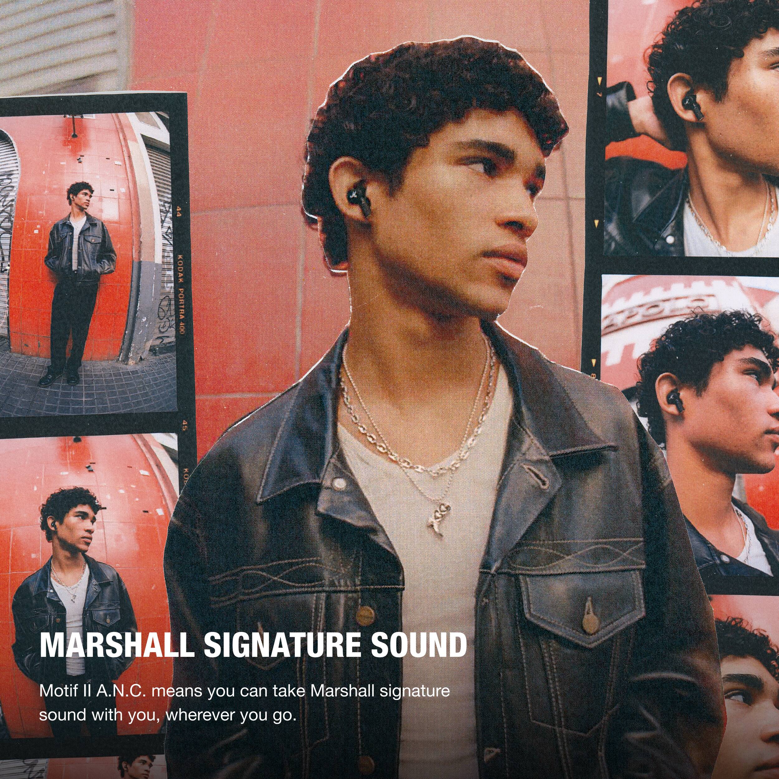MARSHALL SIGNATURE SOUND

Motif II A.N.C. means you can take Marshall signature sound with you, wherever you go.