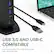 USB 3.0 AND USB-C COMPATIBLE
Connect your USB 3.0 or USB-C laptop with both cables included