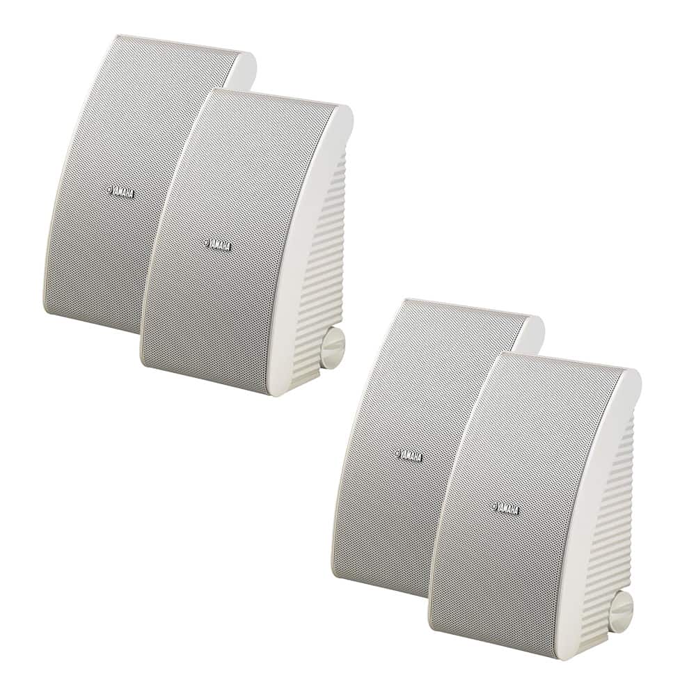 Yamaha - NS-AW592 All-Weather Outdoor Speakers Bundle - 4 Pack - White