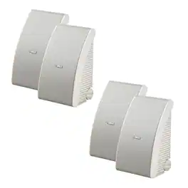 Yamaha - NS-AW592 All-Weather Outdoor Speakers Bundle - 4 Pack - White