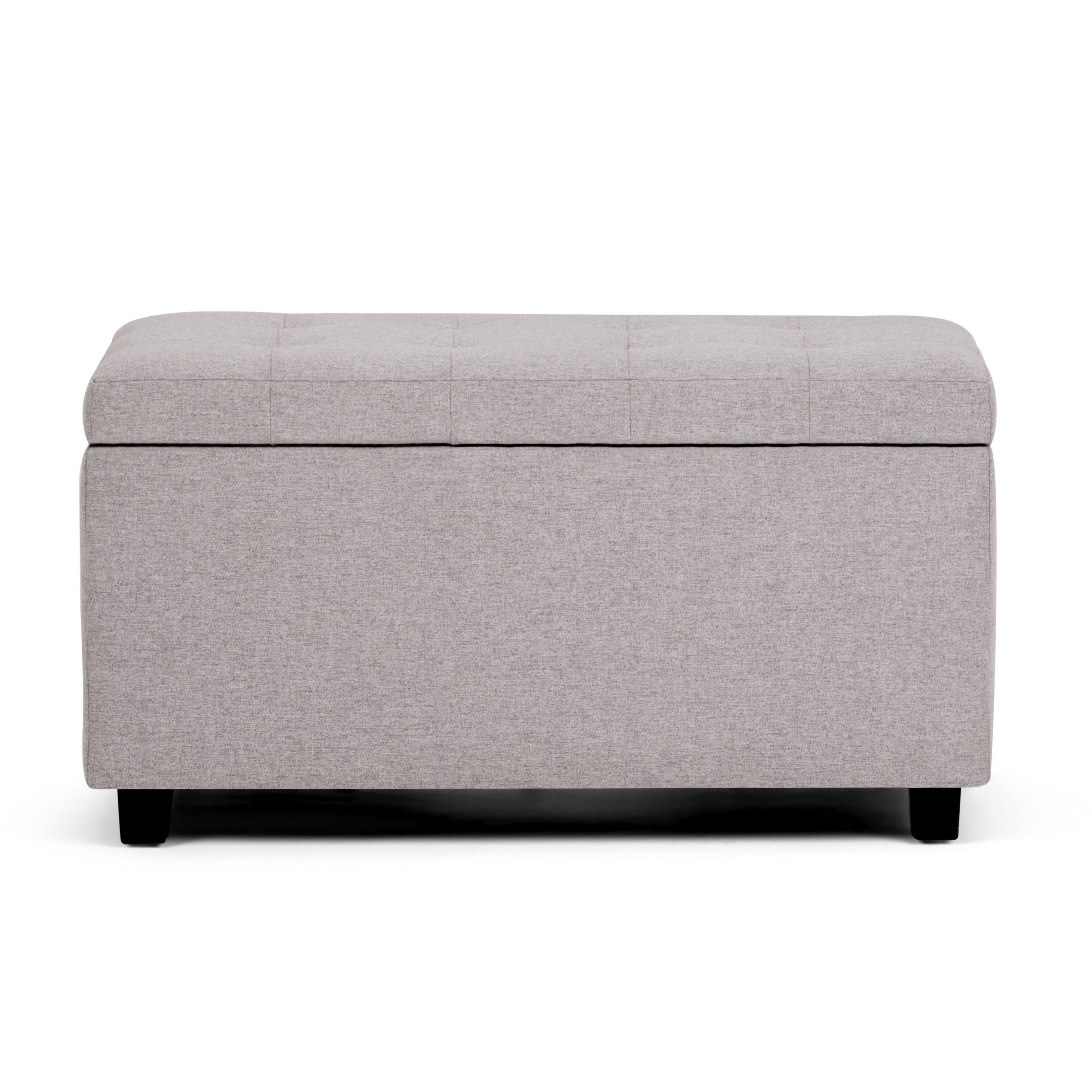 Alt View 11. Simpli Home - Cosmopolitan Storage Ottoman - Cloud Grey.