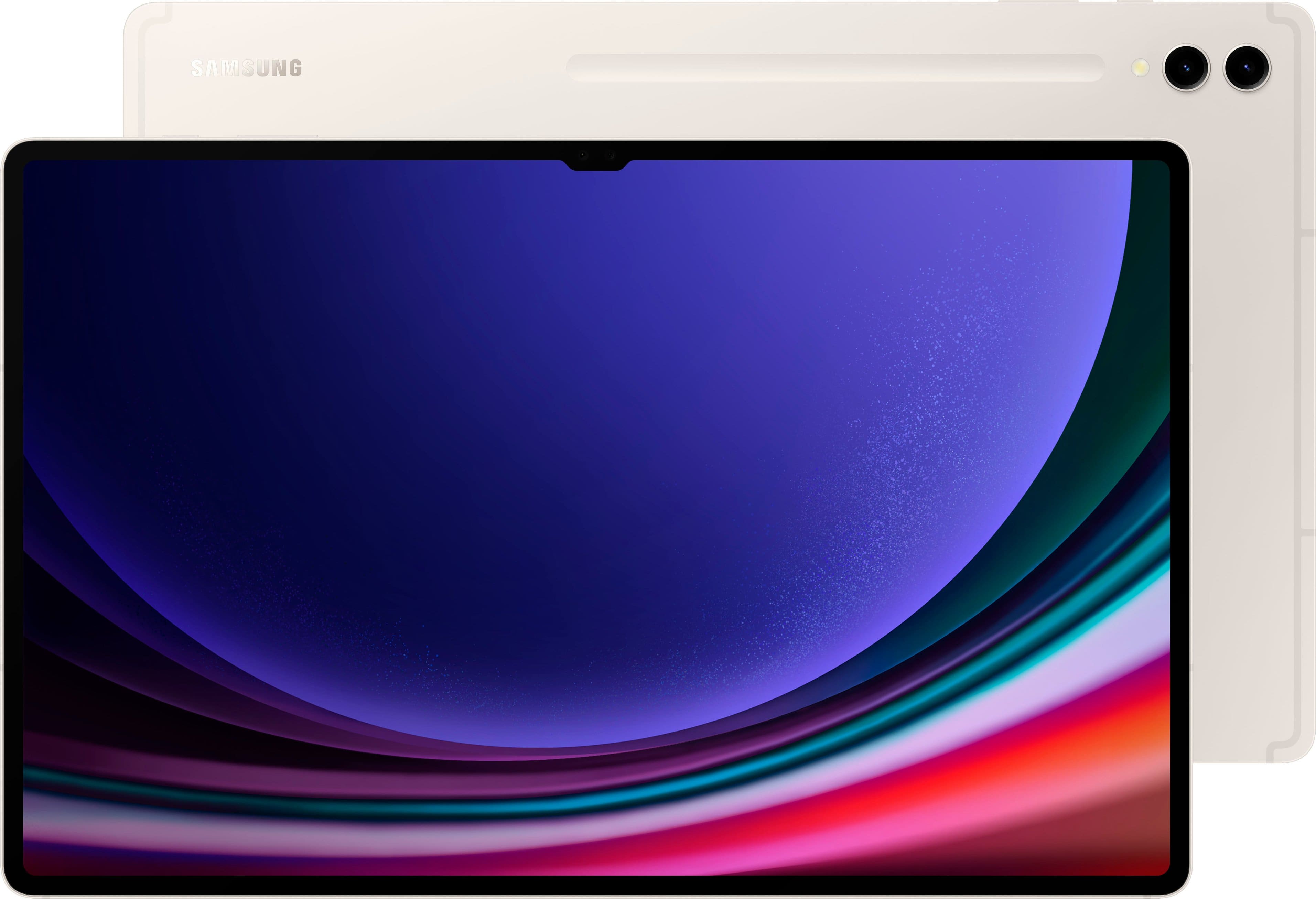 Front. Samsung - Galaxy Tab S9 Ultra - 14.6" 256GB - Wi-Fi - with S-Pen - Beige.