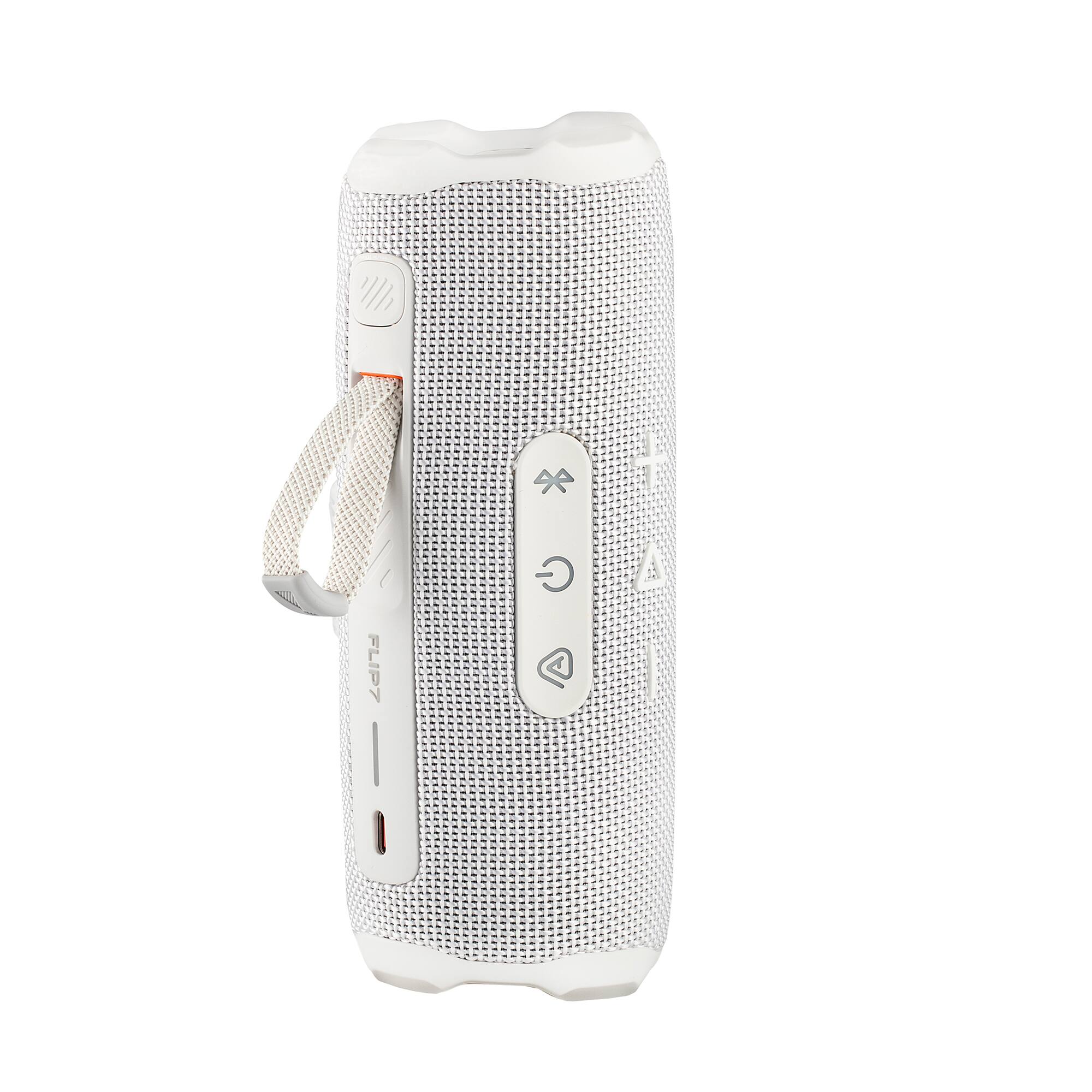 Alt View 2. JBL - JBL Flip 7 Portable Bluetooth Speaker (White), deep bass, IP68 waterproof, for home, Outdoors Bundle - White.