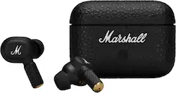Marshall - Motif II A.N.C. True Wireless Active Noise Cancelling Bluetooth Earbuds with Transparency Mode and Microphone for Calls - Black - Front_Zoom