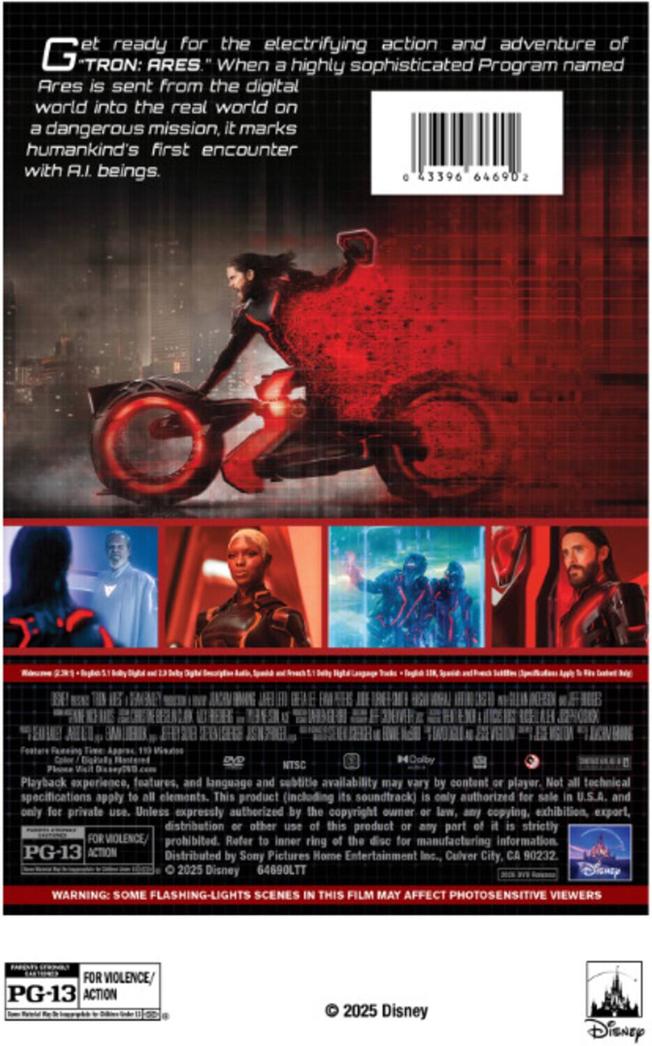 Alt View 1. Tron: Ares   - DVD.