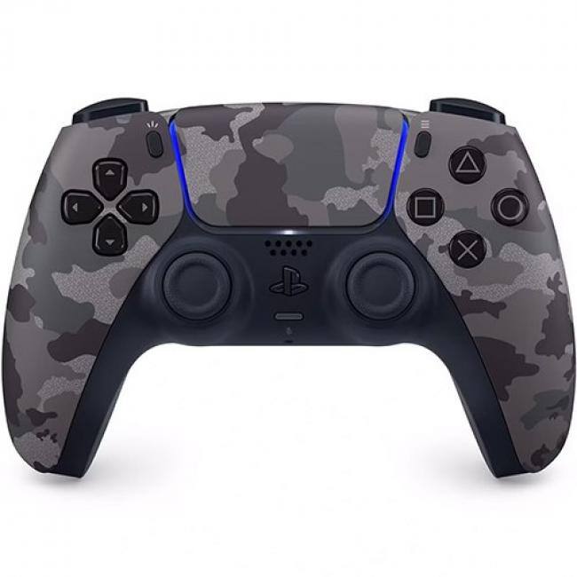 Alt View 5. Sony - PlayStation 5 Slim Console + PlayStation 5 DualSense Wireless Controller Gray Camouflage - Includes PS5 Console & - White/Gold.