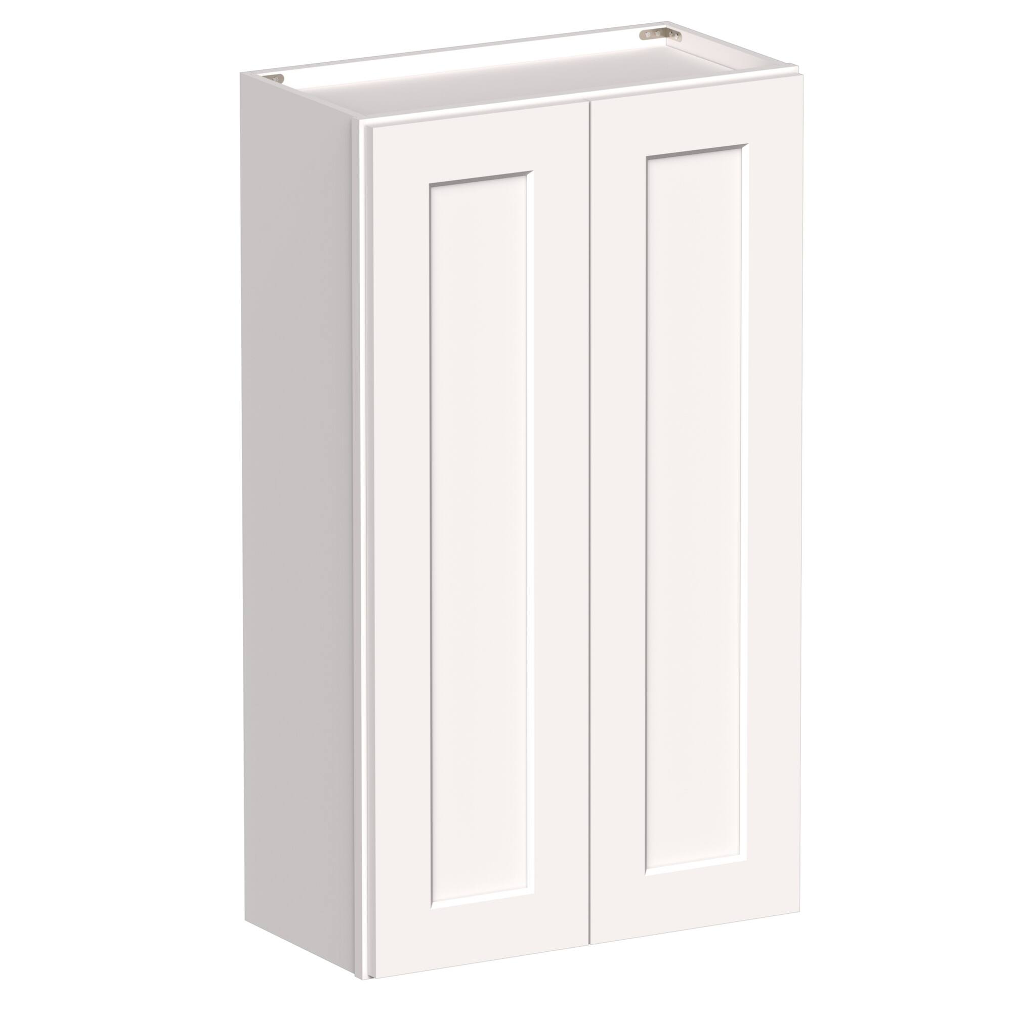 Front. Boyel Living - 24-in W x 42-in H x 12-in D Shaker RTA Kitchen Wall Cabinet with Soft-Close - White Shaker.