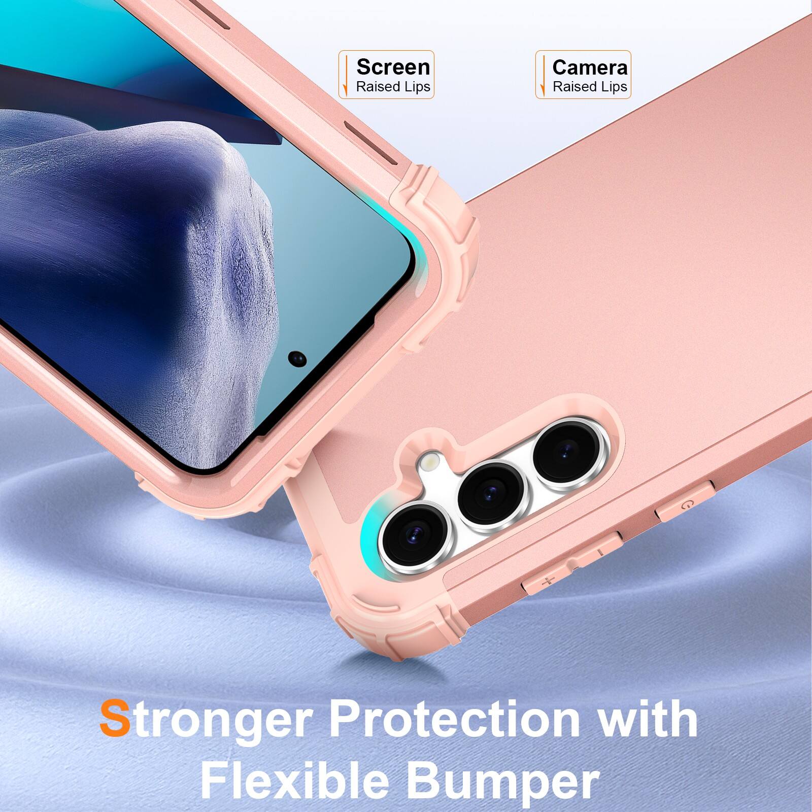 Screen Raised Lips  
Camera Raised Lips  
Stronger Protection with Flexible Bumper